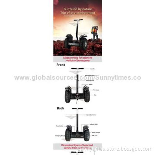 Sunny times off road adult aluminum alloy electric scooter, 20kph maximum speed